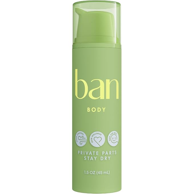 Ban Private Parts Deodorizing Lotion, Non-Toxic Sweat Absorbing Lotion for Sensitve Parts, Formulated with Soothing Aloe & Calendula, Aluminum Free and Baking Soda Free, Light Scent, 1.5 Oz - Image 1