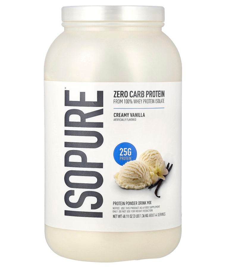Isopure Zero Carb Protein Powder Creamy Vanilla 3 lb (1.36 kg)
