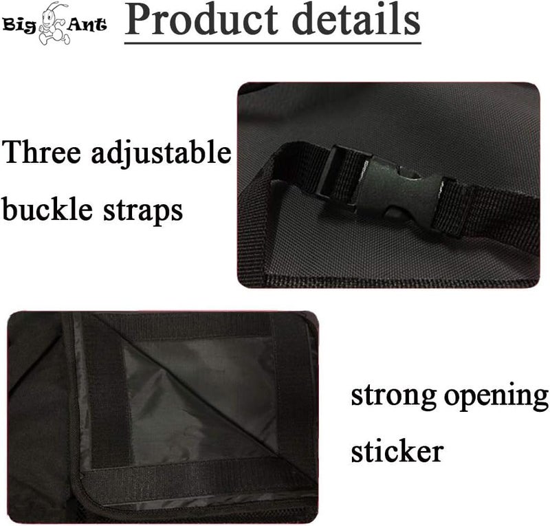 BIGANT Big Ant Back Seat Trunk Organizer,Space Saving Car Trunk Storage Organizer with Lid Keep your Trunk Clean and Tidy 8 Large Pockets Car Organizer for Kids,Travel (34 x 18 inch) - Image 3
