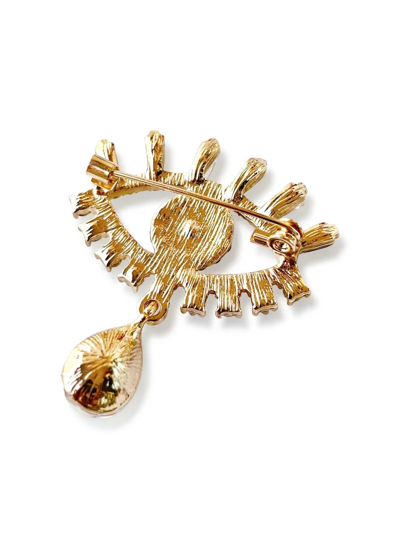 Hzmer Jewellery Nostalgia Evil Eye Protection Brooch