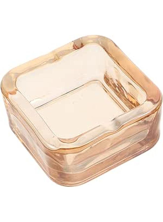 Lurrose Nordic Crystal Glass Ashtray for Home Office Car Patio Transparent - Image 1