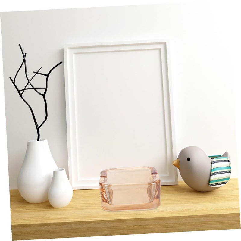 Lurrose Nordic Crystal Glass Ashtray for Home Office Car Patio Transparent - Image 4