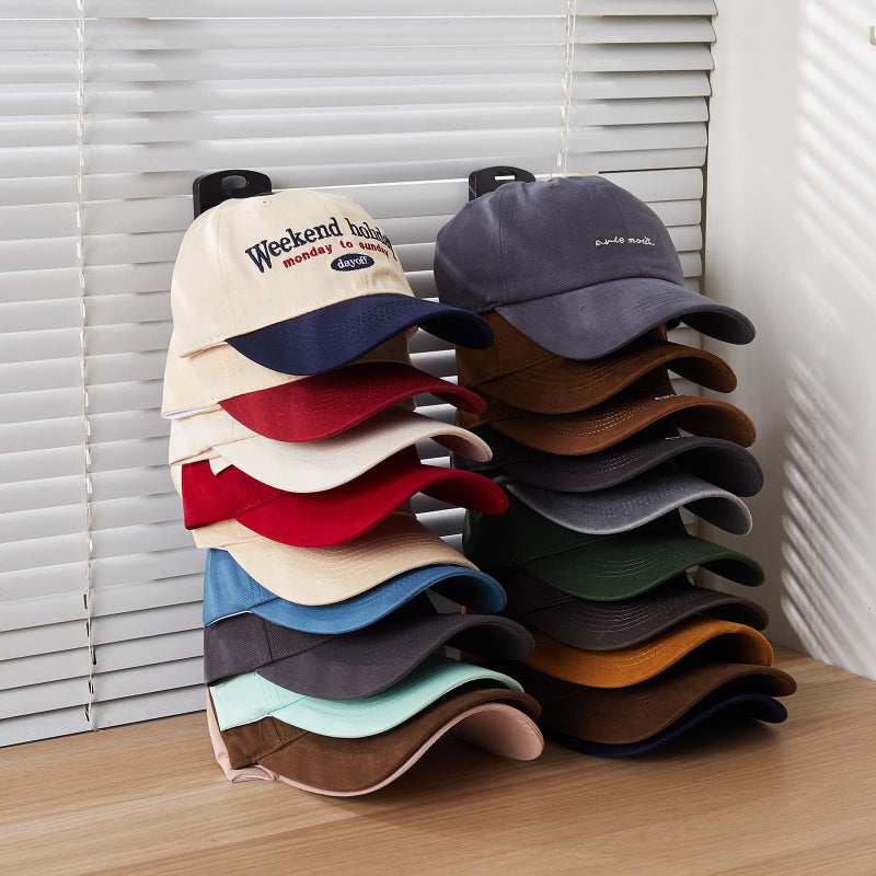 MACOPRO Hat Organizer for Baseball Caps for wall,2 Pack Cap Racks, Rack Hanger Storage Display Holder Hooks Stand for Closet Door,Hold Up to 40 Hats - Image 3