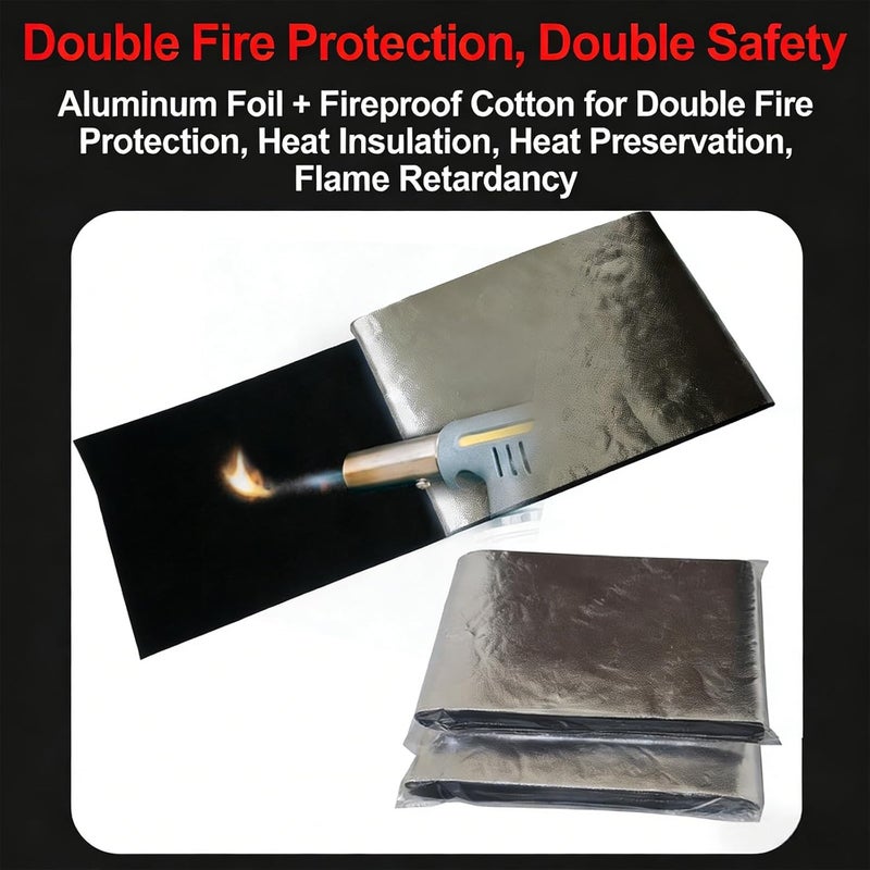 ordinarYone Flexible Aluminum Thermal Insulated Car Battery Blanket Fire Resistant Barrier Protection - Image 4