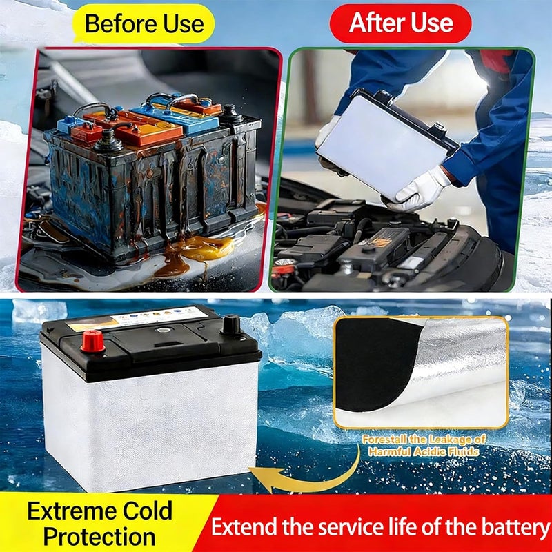 ordinarYone Flexible Aluminum Thermal Insulated Car Battery Blanket Fire Resistant Barrier Protection - Image 2