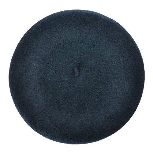 ZLYC Wool Beret Hat Classic Solid Color French Beret for Women Girls (Blue) - Image 5
