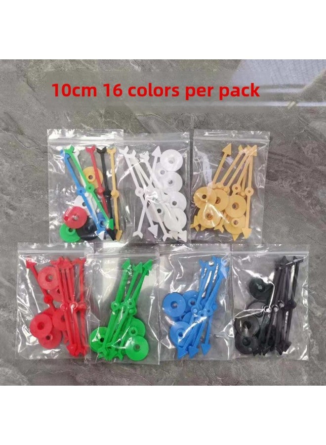 Children's Interactive Game Spinner Chess Pieces Plastic Pointer Tabletop Toy DIY Accessories Visual Intelligence Development-Color:Transparent Black - Image 2