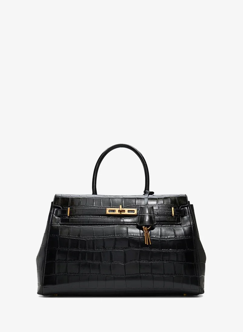 Zarkaa Ladies Black Satchel Bag