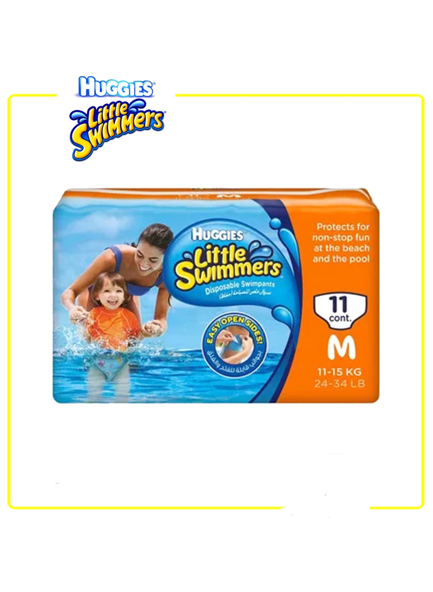 HUGGIES Little Swimmers Swim Pants - Medium - 11-15kg - 11 count