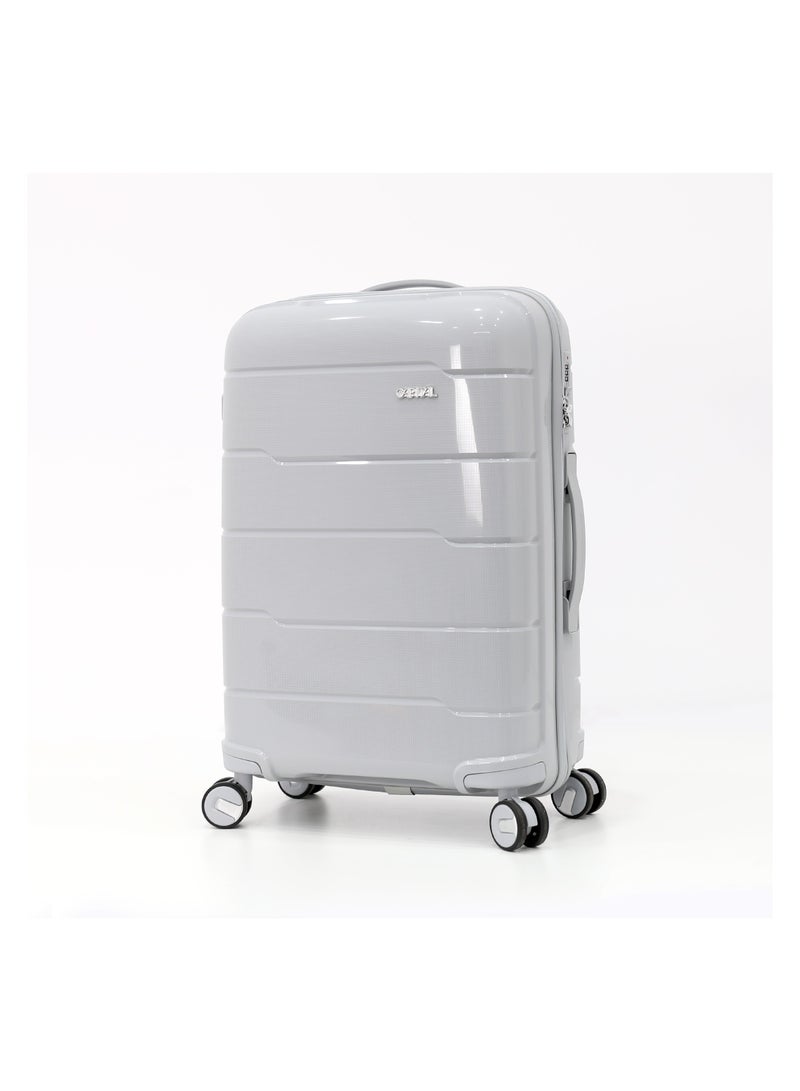 CAPITAL CAPITAL 3-Piece Hard-Side Polypropylene Luggage Set – Lightweight, Durable, Spinner Trolley with TSA Lock,Grey (S-20",M-24",L-28")  - Image 2