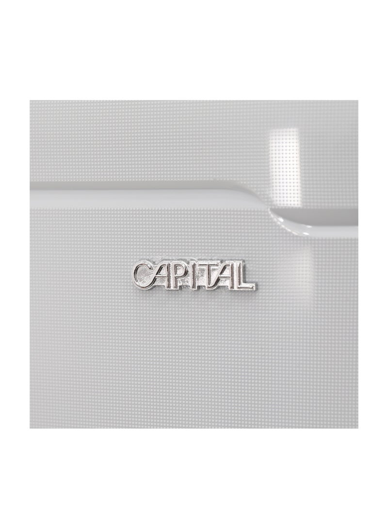 CAPITAL CAPITAL 3-Piece Hard-Side Polypropylene Luggage Set – Lightweight, Durable, Spinner Trolley with TSA Lock,Grey (S-20",M-24",L-28")  - Image 3