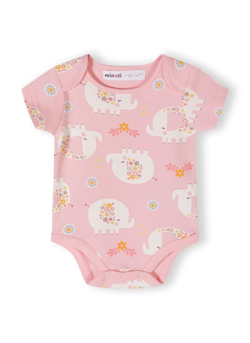 MINOTI 4-Pack Short Sleeve Baby Bodysuits - Image 4