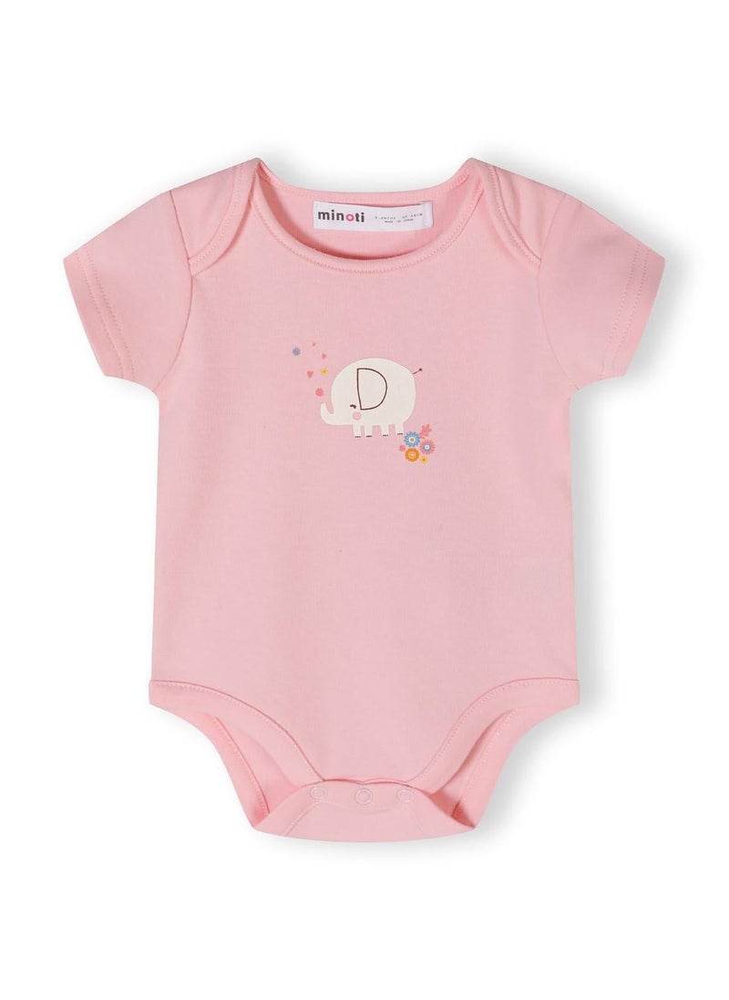 MINOTI 4-Pack Short Sleeve Baby Bodysuits - Image 5