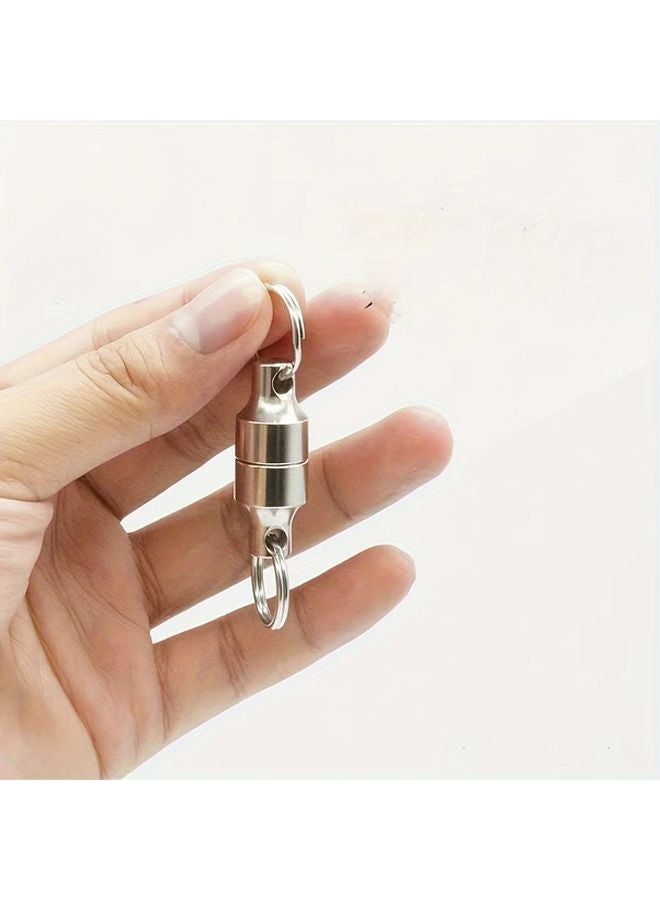 Heavy Duty Magnetic Buckle 2pcs 11 Lbs Capacity Keychain Wire Hook Fishing Gear - Image 3