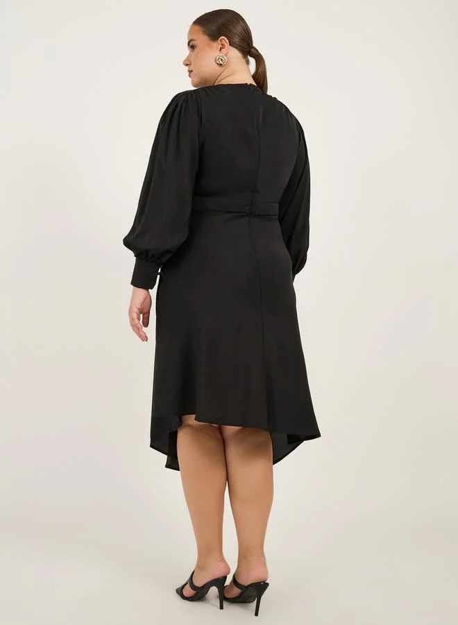 Styli Asymmetric Hem Dress