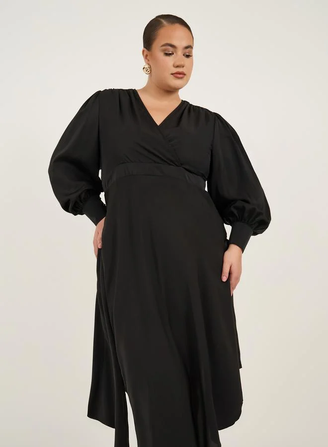 Styli Asymmetric Hem Dress