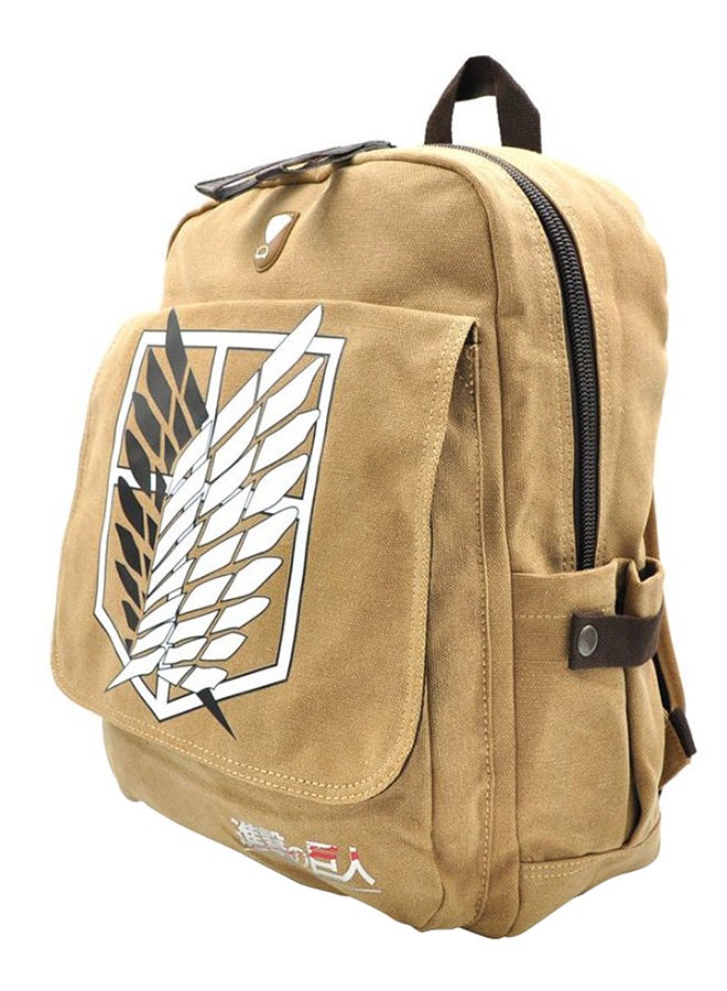 Attack On Titan Cosplay Backpack Khaki - Image 3