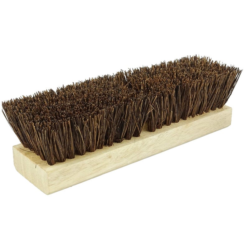 Weiler 44026 Heavy Duty Deck Scrub Brush with Natural Palmyra Bristles for Effective Cleaning of Wooden Decks and Concrete Patios - Image 2
