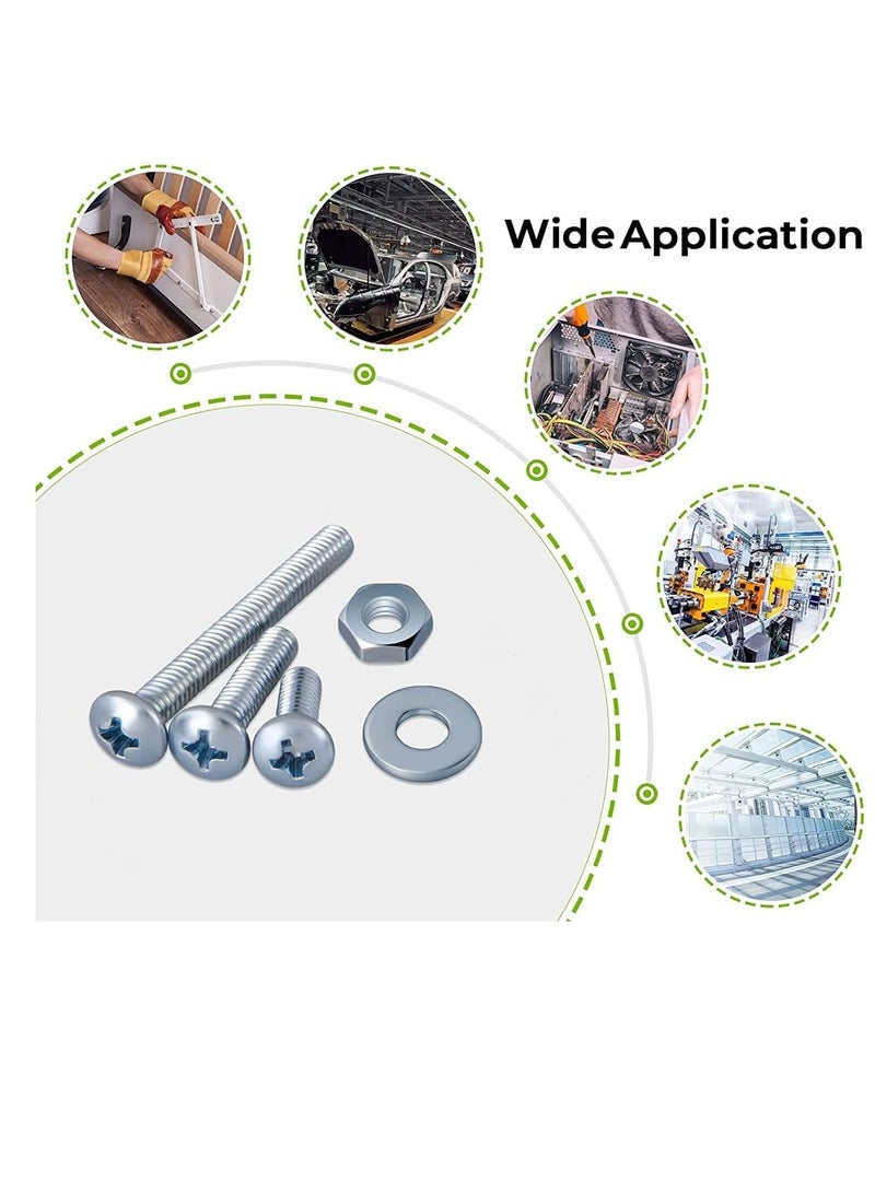 RACO Machine Screws Bolts Stainless Steel Round Head Phillips Screws Muliti Purpose Use 100 6x20mm - Image 3