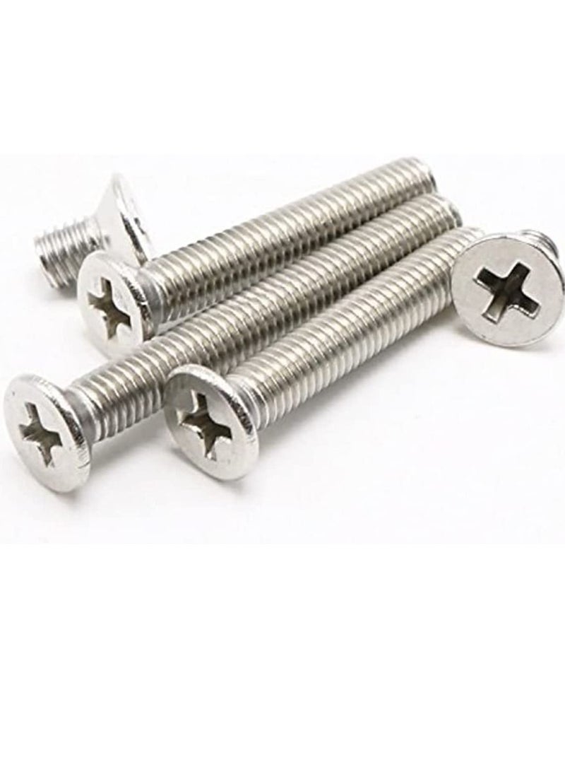 RACO Machine Screws Bolts Stainless Steel Round Head Phillips Screws Muliti Purpose Use 100 6x20mm - Image 1