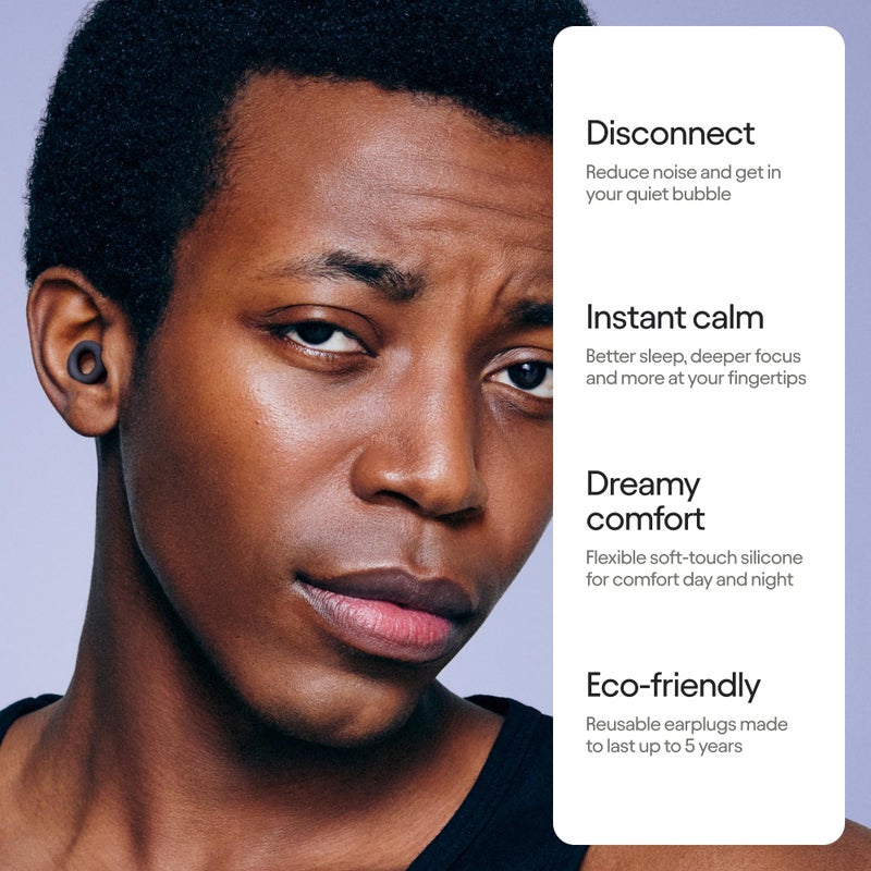 Loop Quiet 2 Ear Plugs â€“ Ultra-Comfy Reusable 24dB (SNR) Noise-Reducing Earplugs for Sleep, Deep Focus, Travel, Noise Sensitivity, Flexible Hearing Protection, Customizable Fit - Image 2