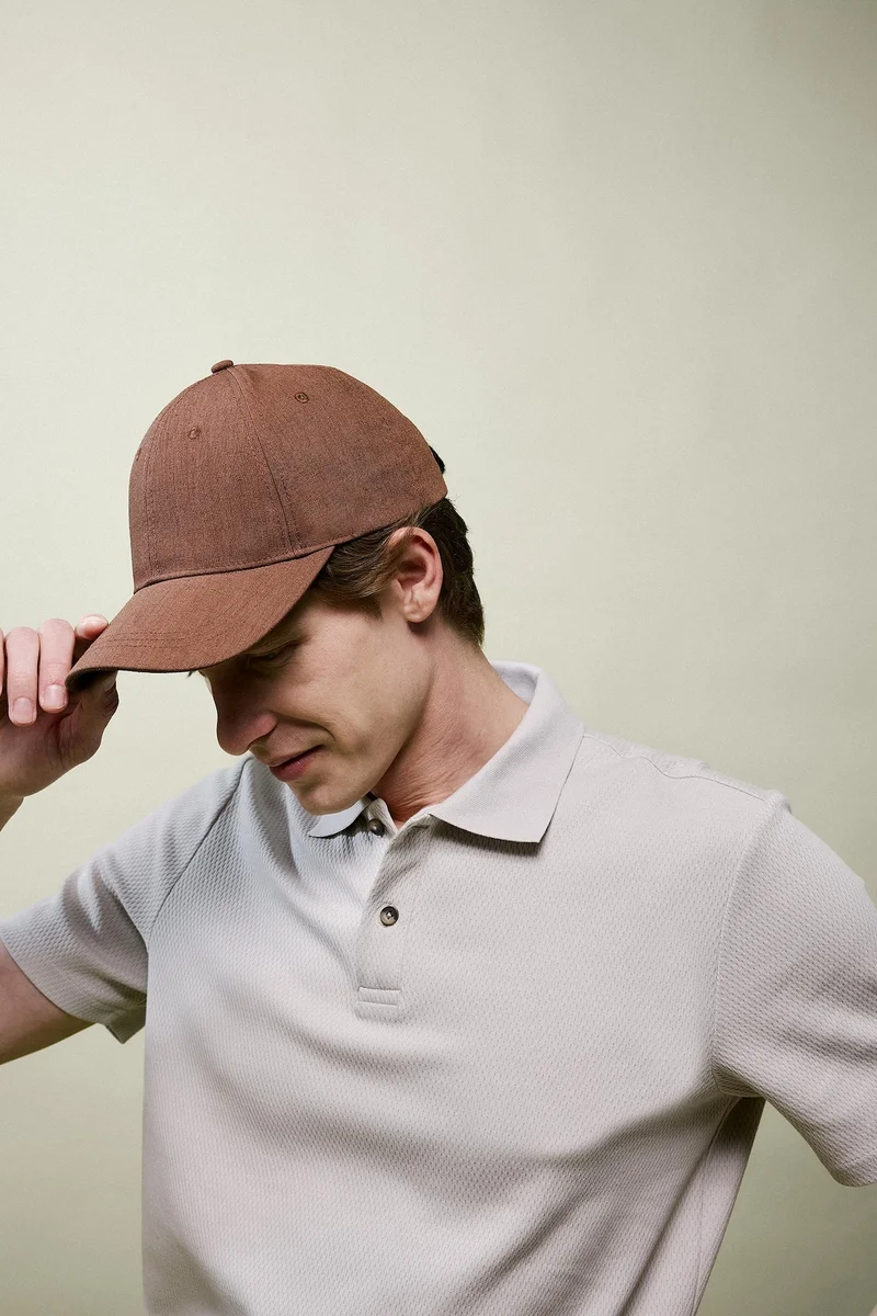 ديفاكتو Man Linen Blended Basic Cap