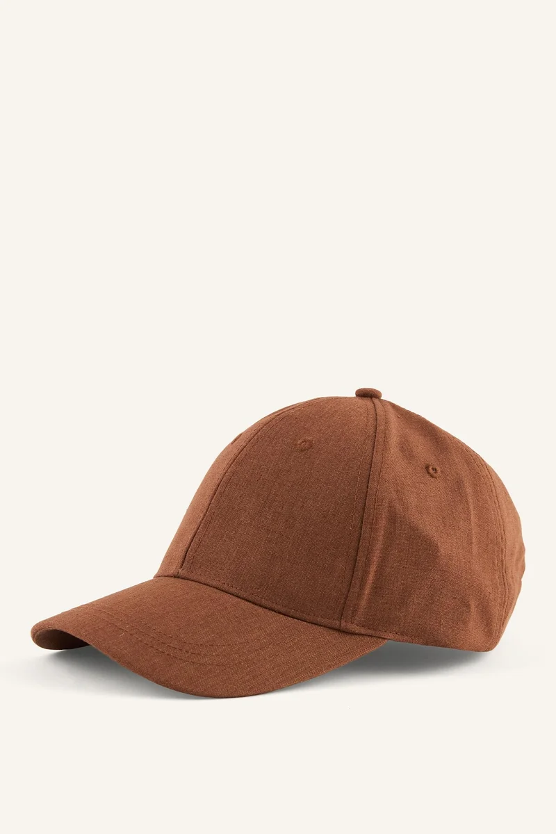ديفاكتو Man Linen Blended Basic Cap
