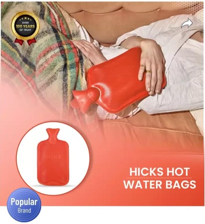 Hicks "Cosy Comfort Hot Water Bags for Soothing Heat Therapy and Pain Relief" (Combo Set) (Red) - Image 4