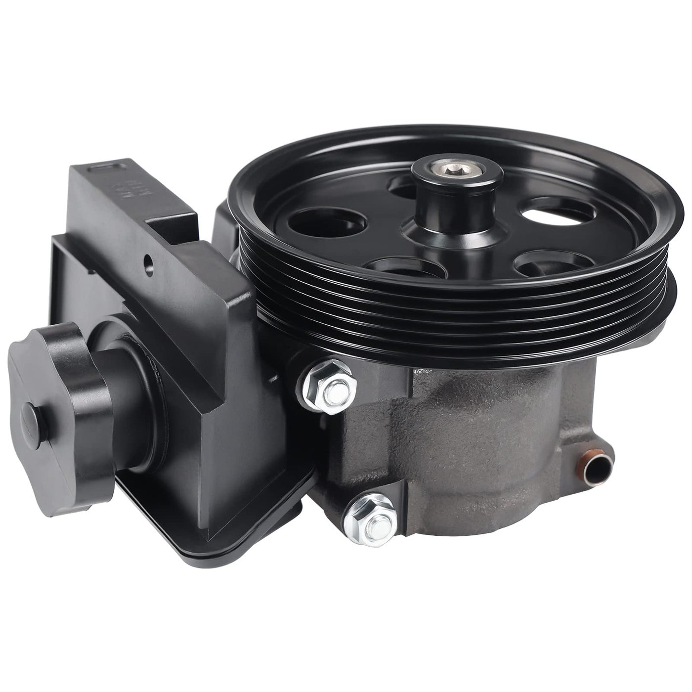 WMPHE Power Steering Pump with Pulley Reservoir Compatible with Ford Focus 2006 2007 2008 2009 2010 2011 Ford Transit Connect 2010 2011 Replacement for 6S4Z3A674A 7S4Z3A674A 2074326