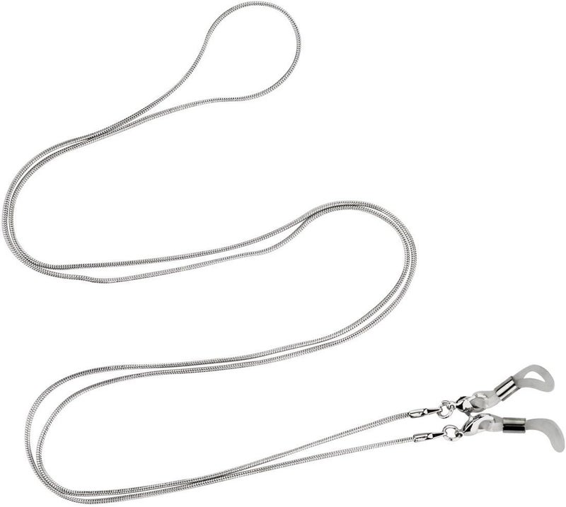 Jmkcoz Stainless Steel Eyeglass Holder Chain 80cm Eyeglass Necklace Chain - Image 4