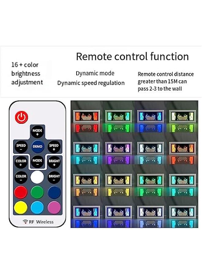 مصباح الأنمي هانما يوجيرو بإضاءة صندوق قص الورق، مصباح نحت ورق ثلاثي الأبعاد، صندوق ظل، إطار LED، مصباح ليلي بتغير 16 لون، ديكور غرفة نوم، هدايا عيد الميلاد - Image 4