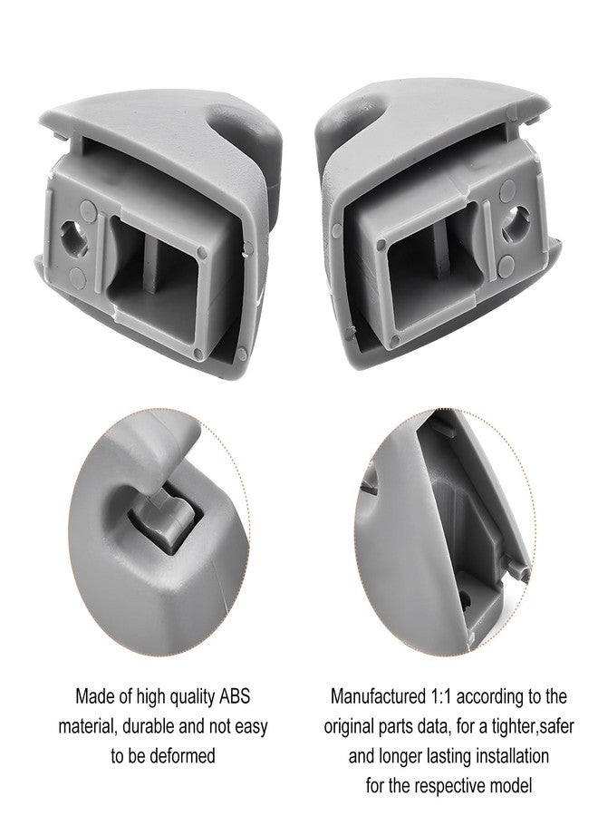 Wevdn 2 PCS Sun Visor Support Retainer Clip, 95994975 95994976 Sun Visor Hook Clip Bracket Replacement, Sunvisor Holder Hook for Cruze 2011-2016 Verano 2012-2017, Car Accessories (Gray) - Image 5