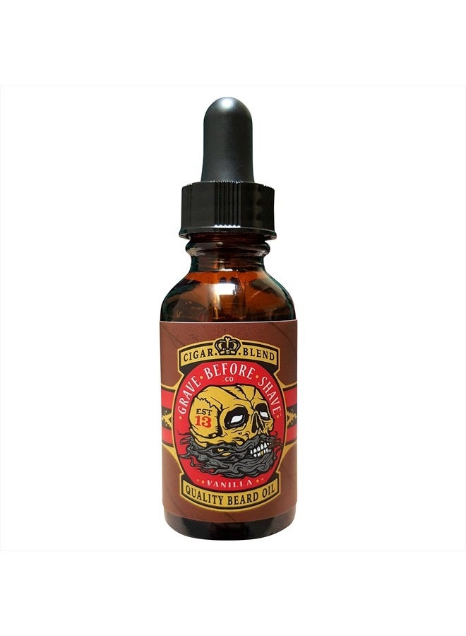 GRAVE BEFORE SHAVE Grave Before Shave Cigar Blend Beard Oil - 1 oz - Image 1