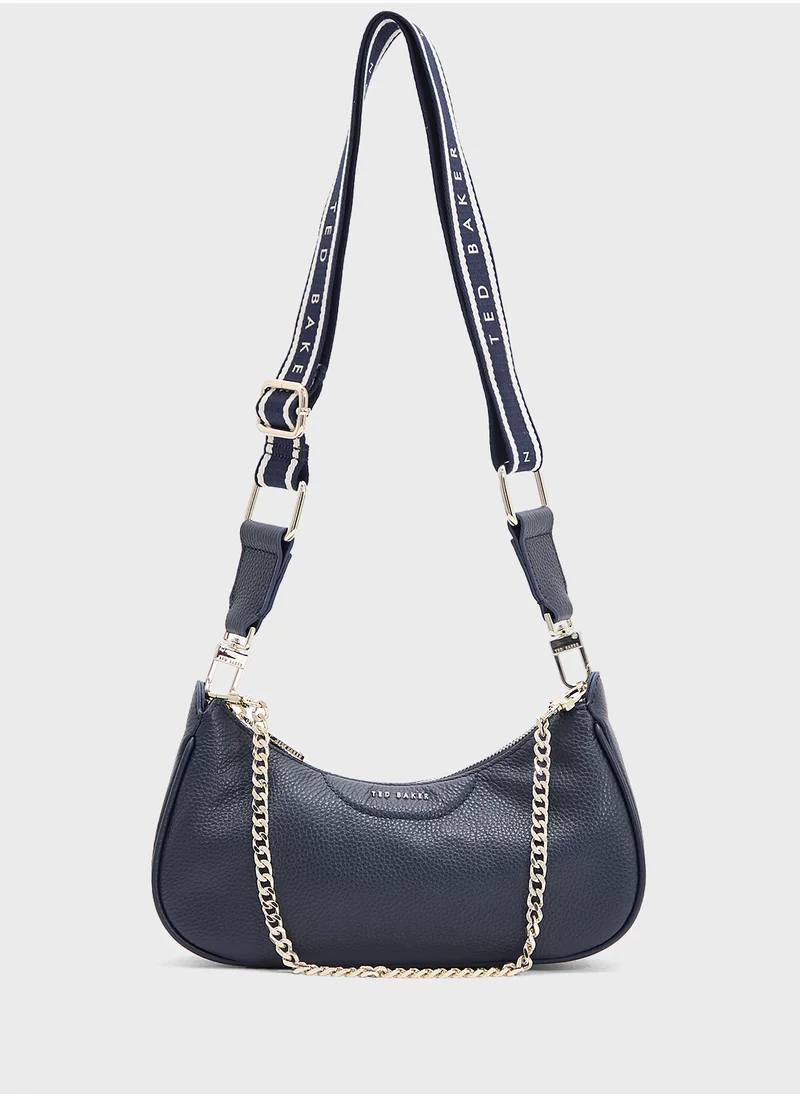 تيد بيكر ESSIY Webbing Leather Crossbody Bag