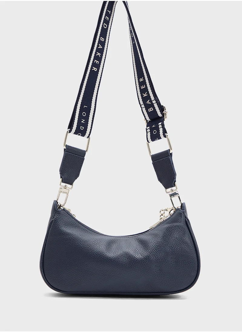 تيد بيكر ESSIY Webbing Leather Crossbody Bag