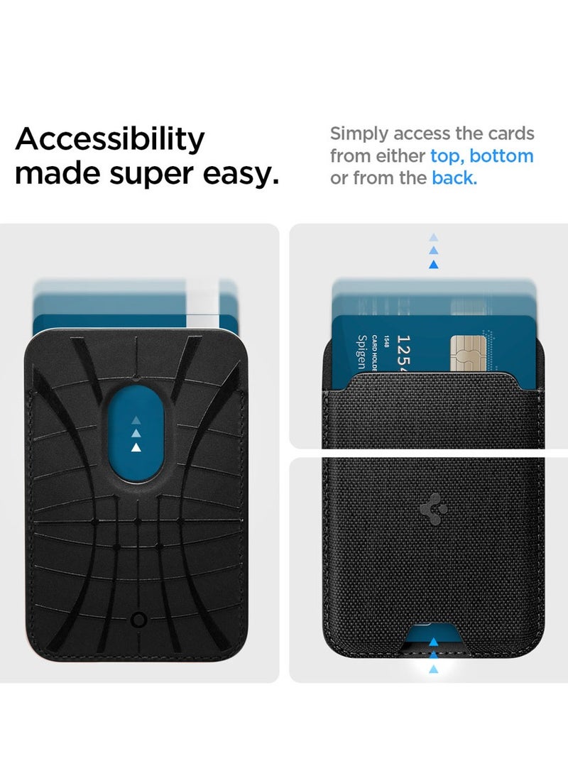 Spigen Urban Fit (MagFit) MagSafe Wallet Card Holder [3 Cards] for iPhone 16 Pro Max / 16 Pro / 16 Plus / 16 / 15 Pro Max / 15 Pro / 15 Plus / 15 / iPhone 14/13/12 Series - Black  - Image 5