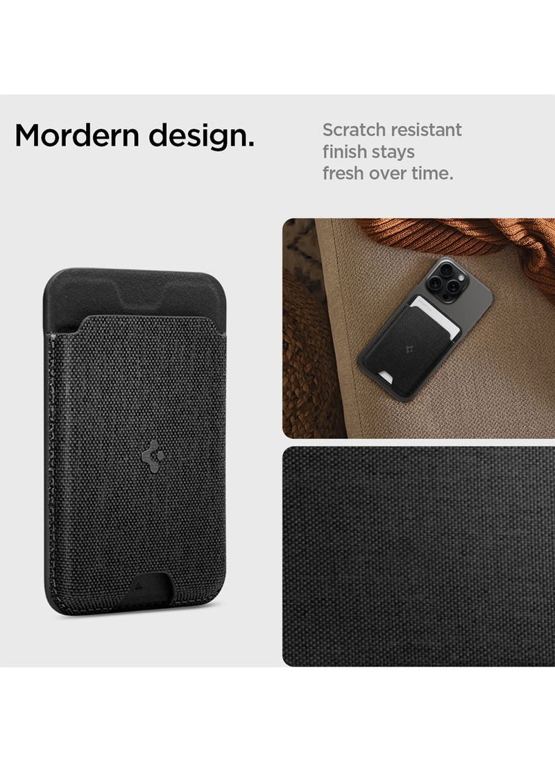 Spigen Urban Fit (MagFit) MagSafe Wallet Card Holder [3 Cards] for iPhone 16 Pro Max / 16 Pro / 16 Plus / 16 / 15 Pro Max / 15 Pro / 15 Plus / 15 / iPhone 14/13/12 Series - Black  - Image 2