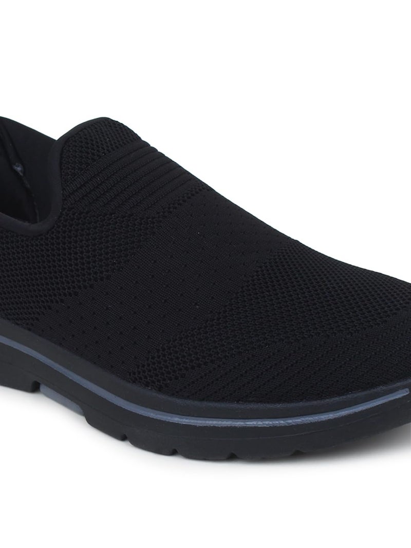 Columbus Men's Plasma Sports Running Shoe (Black/Grey, Numeric_8) - Image 4