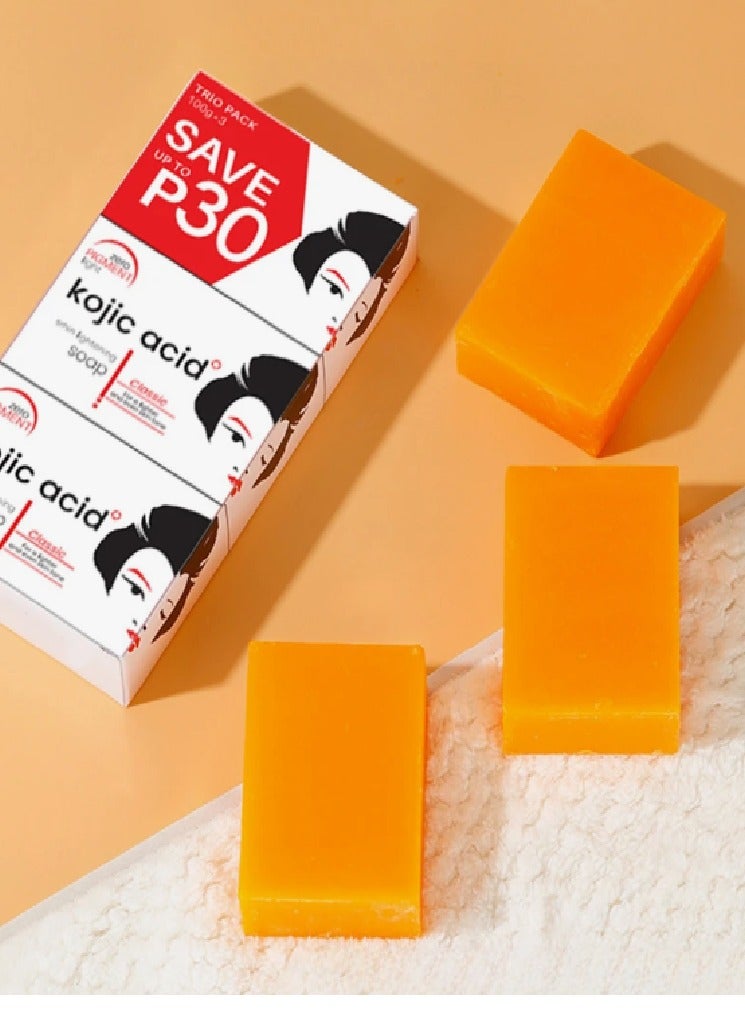 كوجي سان صابون تفتيح البشرة بحمض الكوجيك - 100x3 جم  - Image 3