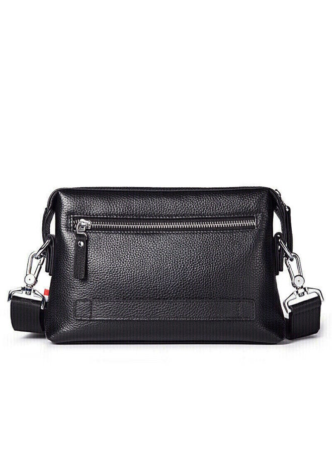 Bostanten Bosidandun Shoulder Crossbody Bag, Men's Business Small Square Bag, Top-grain Leather, Horizontal Style, Trendy Mini Backpack, Hanging Bag - Image 3