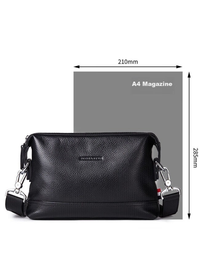 Bostanten Bosidandun Shoulder Crossbody Bag, Men's Business Small Square Bag, Top-grain Leather, Horizontal Style, Trendy Mini Backpack, Hanging Bag - Image 5