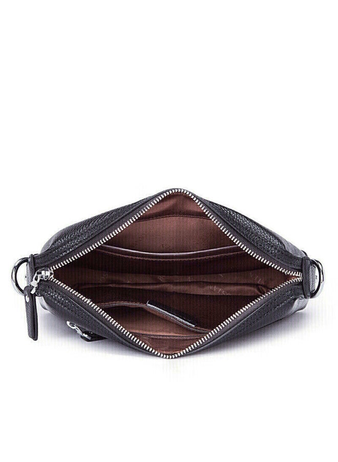Bostanten Bosidandun Shoulder Crossbody Bag, Men's Business Small Square Bag, Top-grain Leather, Horizontal Style, Trendy Mini Backpack, Hanging Bag - Image 4