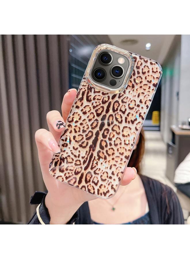 زبون جراب لهاتف iPhone 12 Pro بنمط صدفة كريستال ملونة من البولي كربونات + جراب هاتف TPU - Image 1