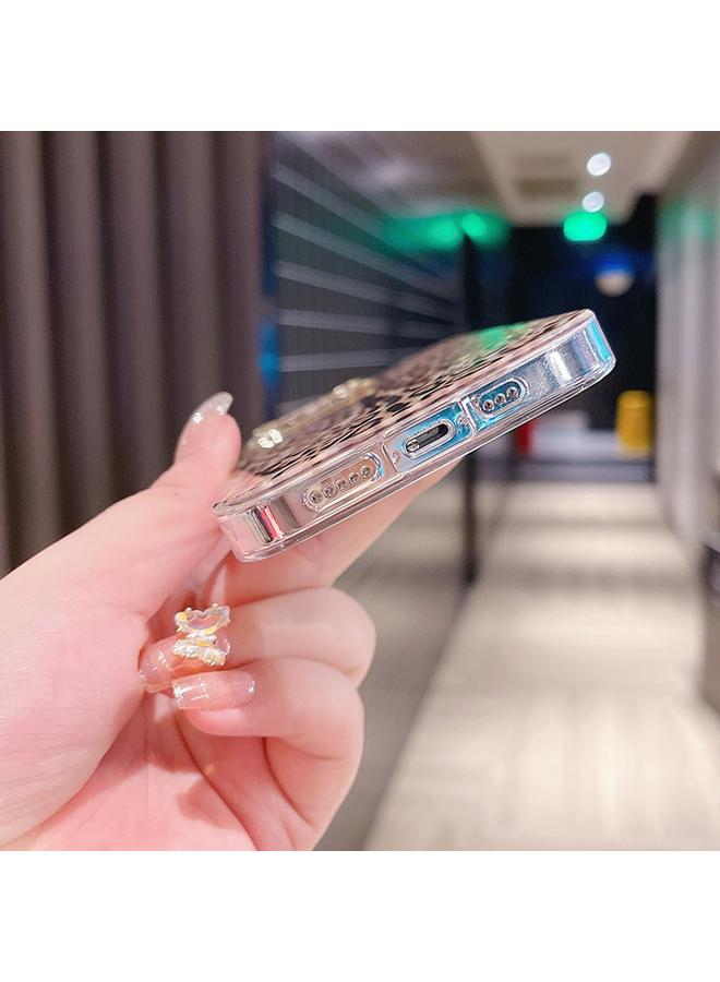 زبون جراب لهاتف iPhone 12 Pro بنمط صدفة كريستال ملونة من البولي كربونات + جراب هاتف TPU - Image 5