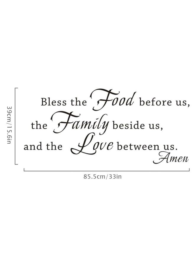 FlyWallD Kitchen Wall Decals Family Wall Decor Kitchen Stickers Prayer Quotes Dining Room Art Vinyl Lettering - Image 5