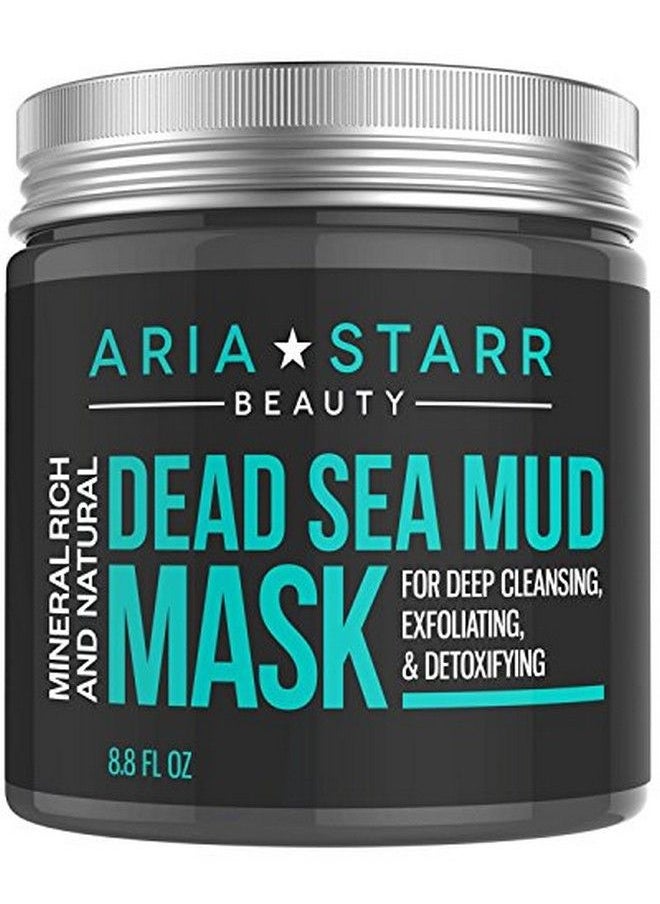 Aria Starr Beauty - Aria Starr Dead Sea Mud Mask For Face Acne Oily Skin & Blackheads Facial Pore Minimizer Reducer & Pores Cleanser Treatment Natural For Younger Looking Skin - Image 1