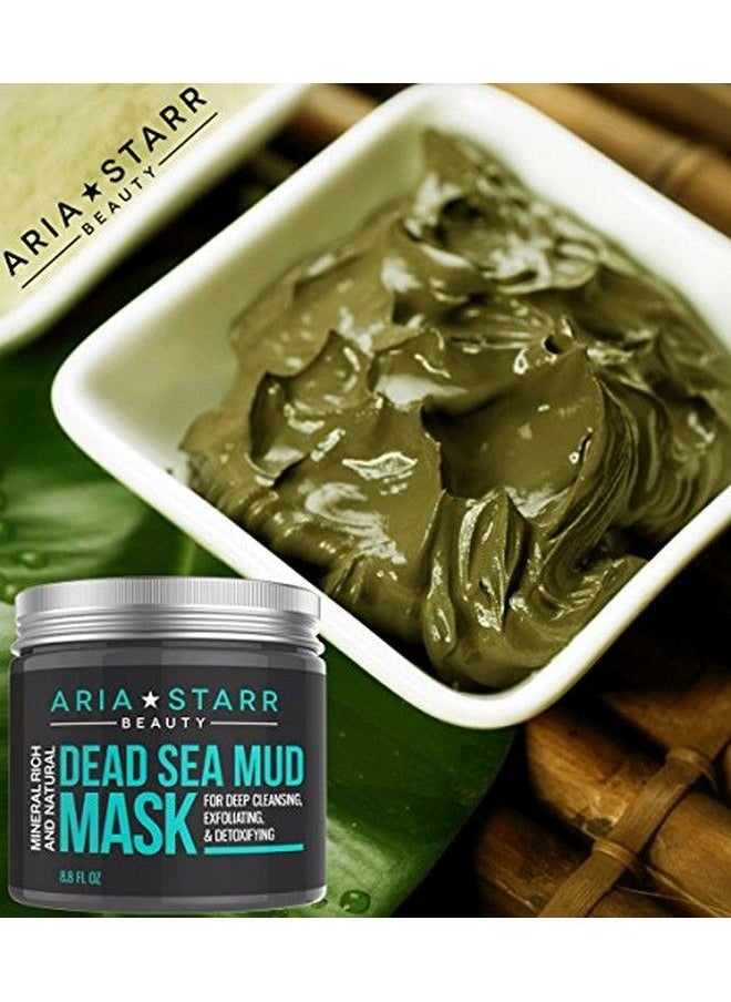 Aria Starr Beauty - Aria Starr Dead Sea Mud Mask For Face Acne Oily Skin & Blackheads Facial Pore Minimizer Reducer & Pores Cleanser Treatment Natural For Younger Looking Skin - Image 1