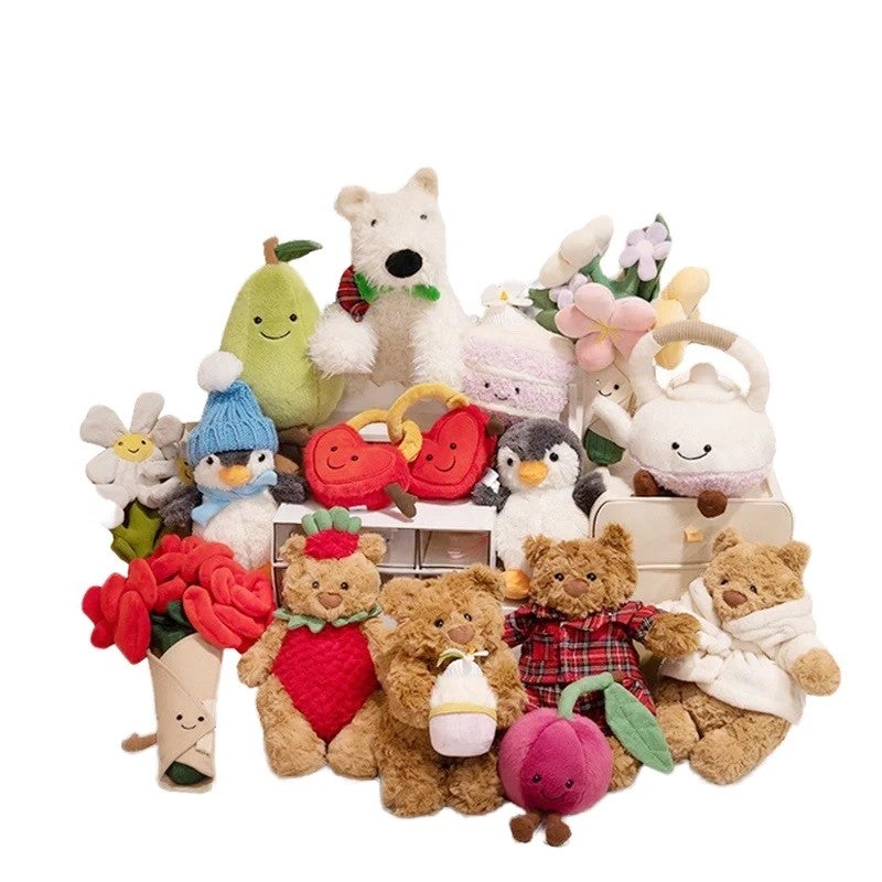 Y&D Fun Hand-Held Plush Doll Bouquet – Includes Penguin in Bathrobe, Barcelona Bear & Heart-Shaped Confession Dog | Adorable Stuffed Animal Toys for Gifts - Image 3