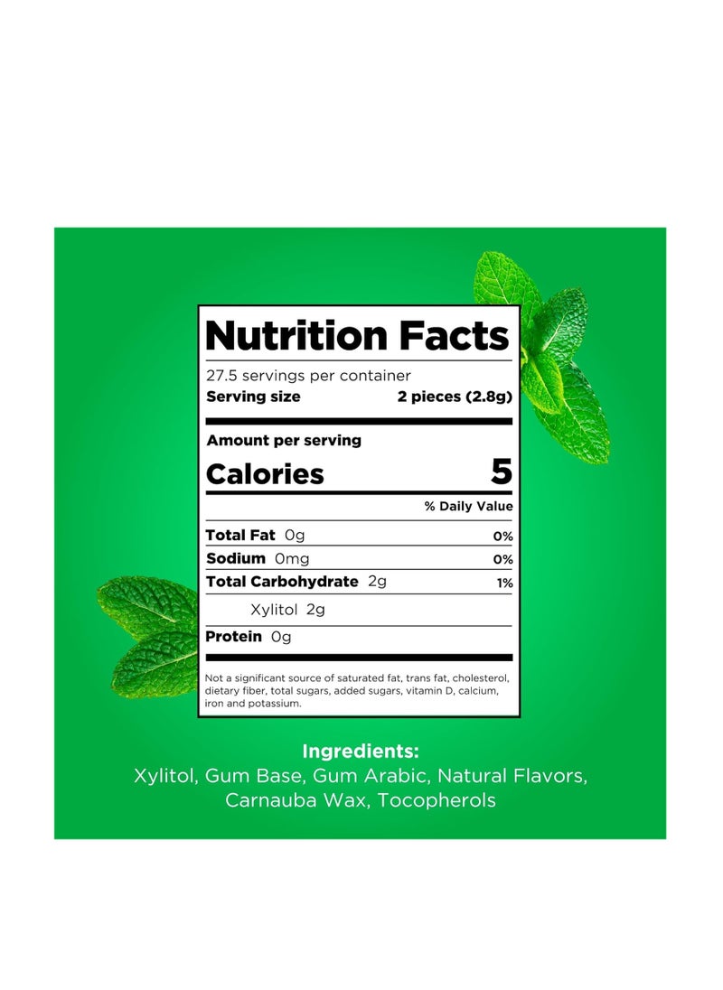 PUR Gum Aspartame and sugar free Spearmint 55 pieces  - Image 2