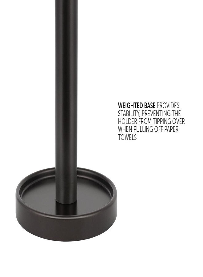 Ivilon Paper Towel Roll Stand - Steady and Easy Tear - Fits All Paper Towel Rolls - Oil Rubbed Bronze - Image 4